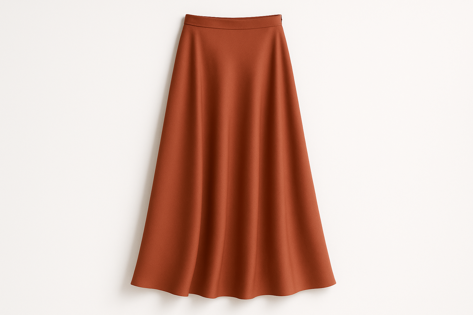 Velouria Velvet Occasion Skirt - Beige, Flowing Silhouette