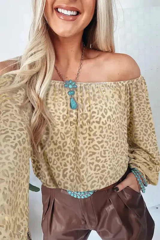 Βελούδινη μπλούζα Vixen Leopard