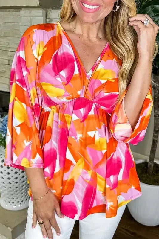 Vivid Vibes Babydoll Blouse