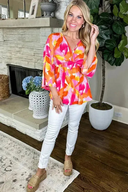 Vivid Vibes Babydoll Blouse