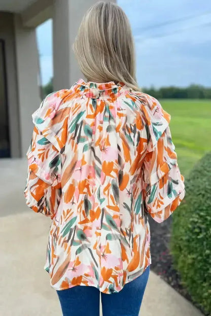 Vivid Vibes Frilled Blouse