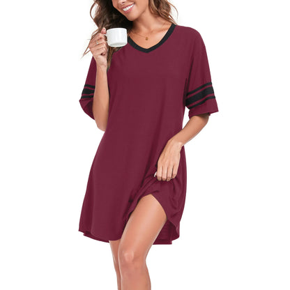 DreamFish Women's Short Sleeve Nightgown